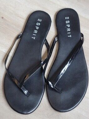 Esprit Black Women's Thin-Strap Flip Sandals